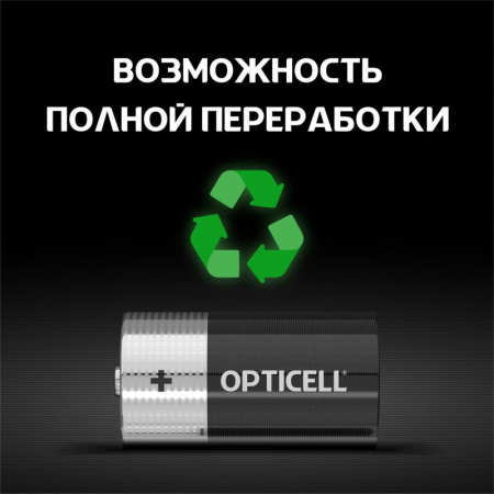 Элемент питания алкалиновый C/LR14 1.5В (блист. 2шт) Basic Opticell 5051004/6051004