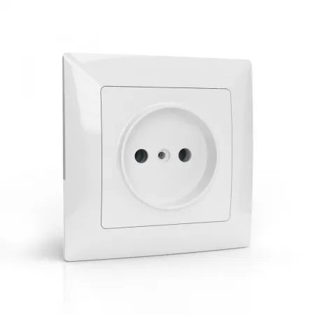 Розетка 1-м СП AVA 16А IP20 без заземл. без защ. шторок в сборе бел. TOKOV ELECTRIC TKL-AV-R1F-C01