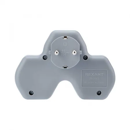 Разветвитель 2-м с заземл. 16А IP20 2хUSB 2.4А защ. шторки бел. Rexant 11-1089