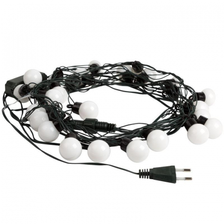 Гирлянда светодиодная "Шарики" 5м d30мм 25LED RGB 6Вт 220-240В IP20 провод ПВХ темн. зел. Neon-Night 303-569