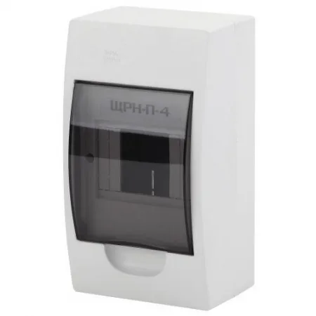 Бокс навесной ЩРН-П-4 4мод. IP41 пластик SIMPLE NO-box_simple-plastic_4_surface BOXS04 Эра Б0041521