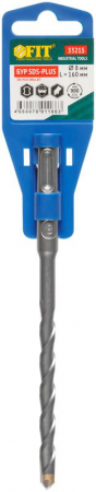 Бур по бетону SDS PLUS 8х160мм син. корпус FIT 33215