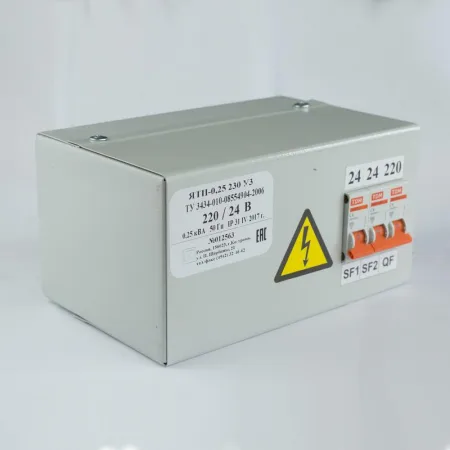 Ящик с понижающим трансформатором ЯТП 0.25 220/12В (3 авт. выкл.) Кострома ОС0000002359