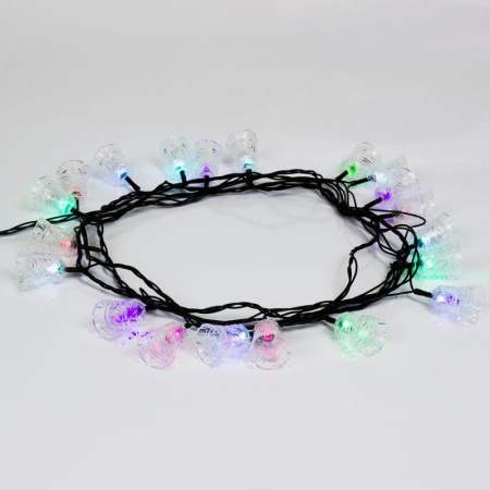 Гирлянда светодиодная "Колокольчики" 2.8м 20LED мультиколор RGB 2Вт IP20 с контроллером Neon-Night 303-062