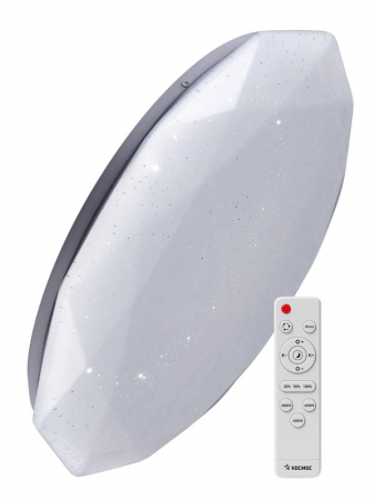 Светильник светодиодный PREMIUM DIAMOND 120Вт 230В 3000-6500К 9600лм IP40 500х90мм настенно-потолочный управляемый с пультом ДУ КОСМОС KSDiam120W