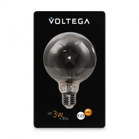 Лампа светодиодная Loft Led G95 3Вт 3000К E27 Voltega 8521
