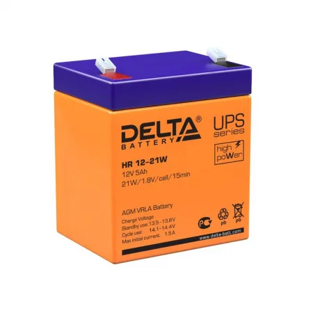 Аккумулятор UPS 12В 5А.ч HR 12-21 W Delta 4614010630002