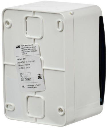 Корпус КМПн-4 TEKFOR Mini IP41 пластик. бел. IEK TFM-KP73-N-04-41-K01-K01
