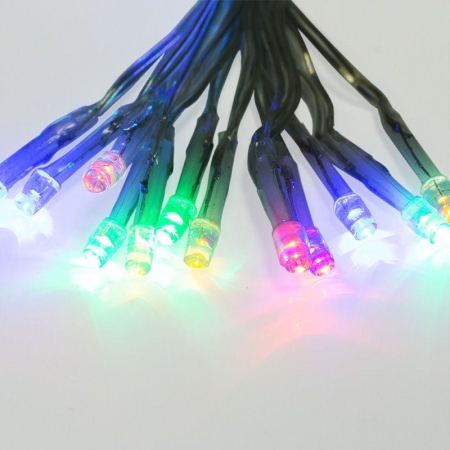 Гирлянда светодиодная "Сеть" 1.8х1.5м 180LED мультиколор 15Вт 220В IP20 с контроллером 8 режимов провод прозр. ПВХ Neon-Night 215-139