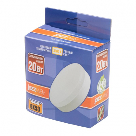 Лампа светодиодная PLED-GX53 20Вт 3000К GX53 1630лм JazzWay 5065284