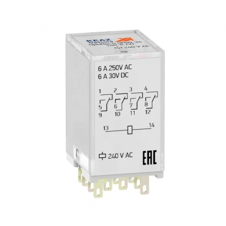 Реле промежуточное OptiRel G RP55-34-24D-6-CO-S/TI КЭАЗ 282953