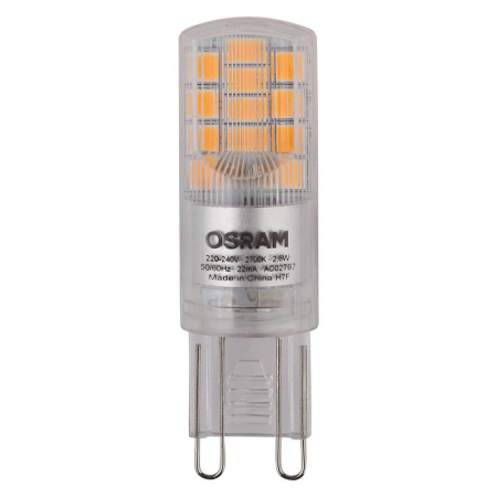 Лампа светодиодная LED STAR PIN30 2.6W/827 (замена 30Вт) 2.6Вт 2700К тепл. бел. G9 320лм 220-240В прозр. пласт. OSRAM 4058075056688