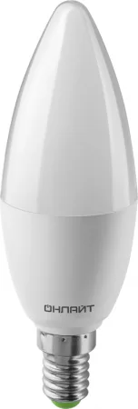 Лампа светодиодная 90 537 OLL-C37-9-230-2.7К-E14-FR 9Вт свеча 2700К E14 90-240В PRO ОНЛАЙТ 90537