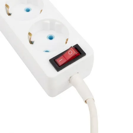 Удлинитель 3х3м с заземл. 6А IP20 ПВС 3х0.75 с кнопкой бел. PROCONNECT 11-7210
