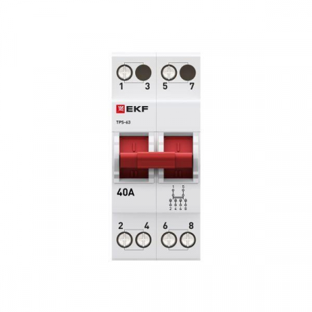 Переключатель трехпозиционный ТПС-63 2P 40А PROxima EKF TPS240