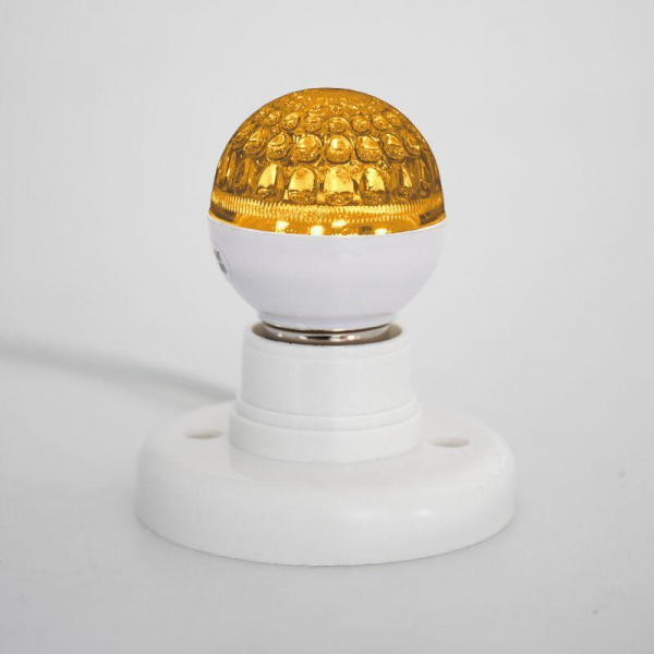 Лампа светодиодная 1Вт шар d50 9LED желт. E27 Neon-Night 405-211