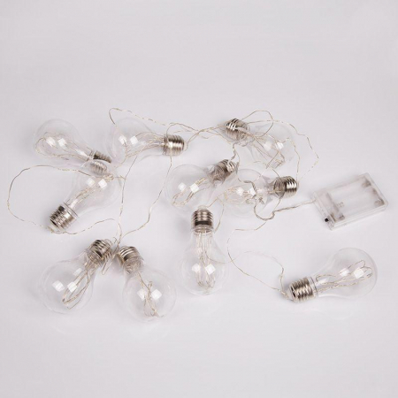 Гирлянда светодиодная "Ретро-лампы" 3м 100LED тепл. бел. 1.5Вт IP20 Neon-Night 303-076