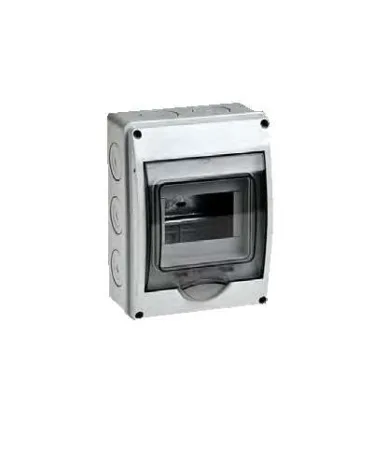 Бокс ОП Тусо 5мод. IP65 сер./дым. двер. Ruvinil 69005